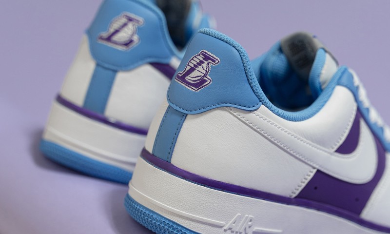 Nike air force 1 best sale nba purple